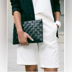 Quince Organic Stretch Cotton Chino Bermuda Shorts Size 16 NWT